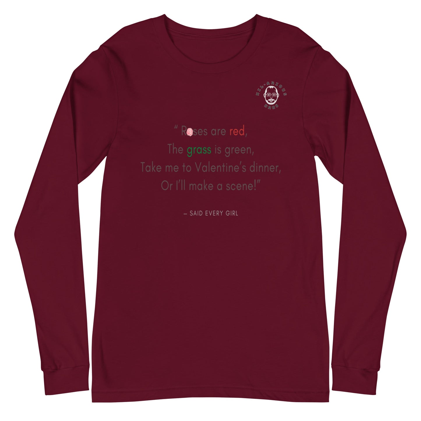 A poem from every girl-Long Sleeve Tee - Hil-arious Dads