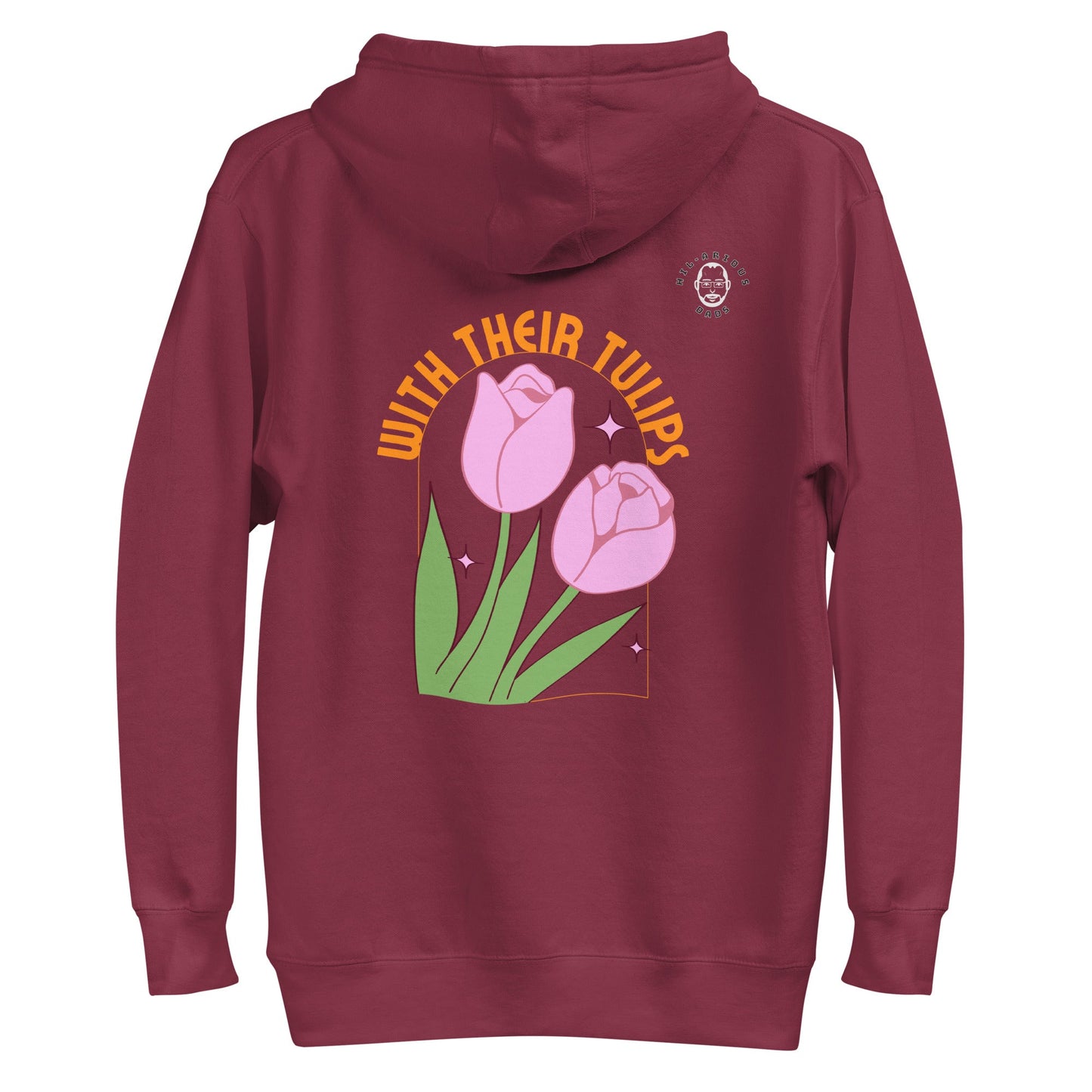 How do April flowers kiss?-Hoodie - Hil-arious Dads