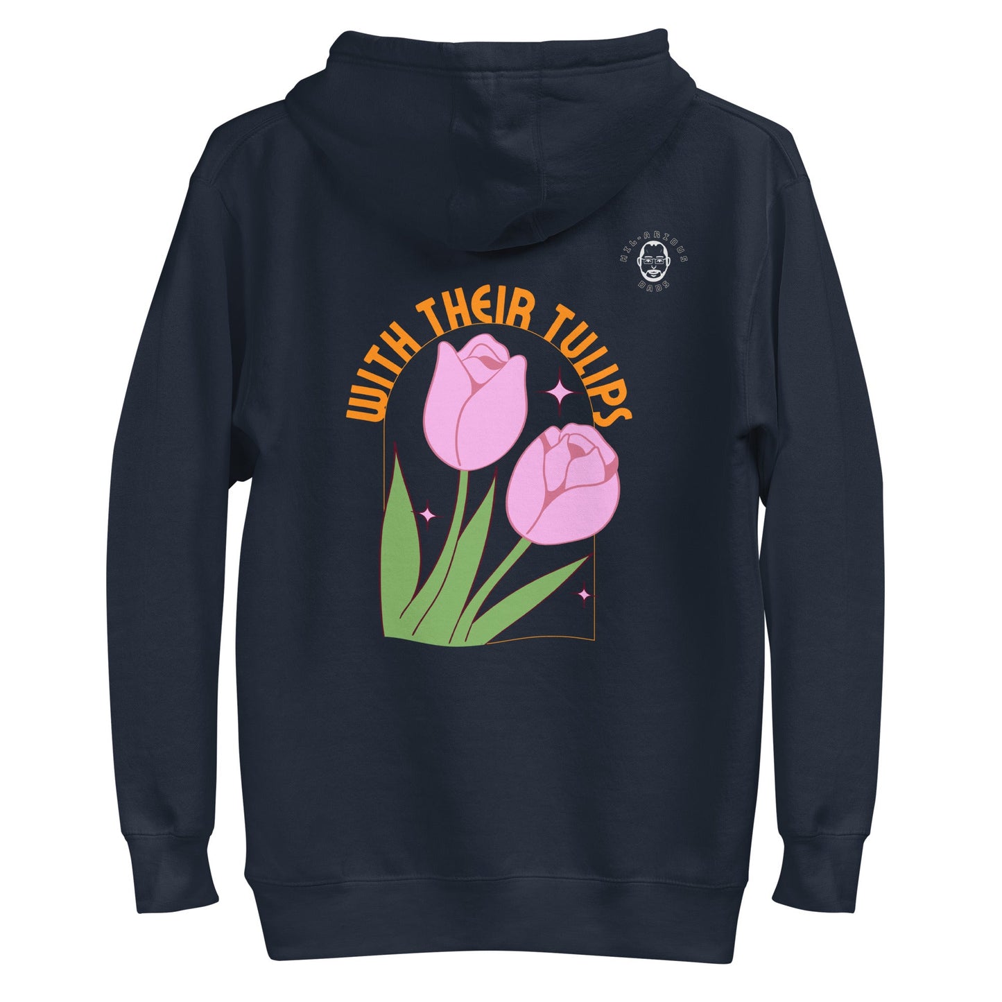 How do April flowers kiss?-Hoodie - Hil-arious Dads
