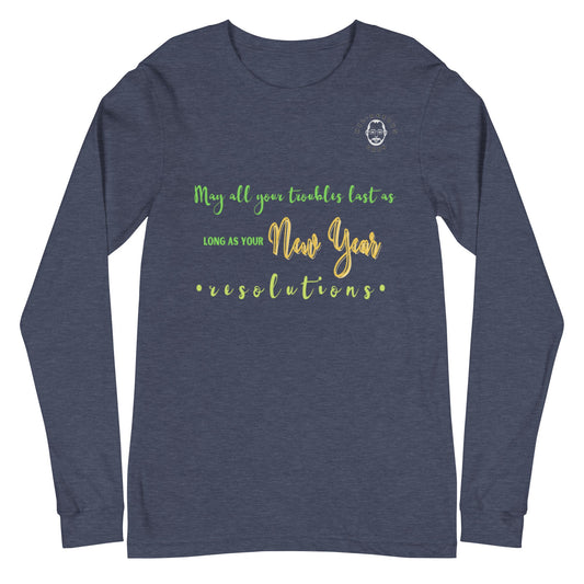 New Year Resolutions-Long Sleeve Tee - Hil-arious Dads