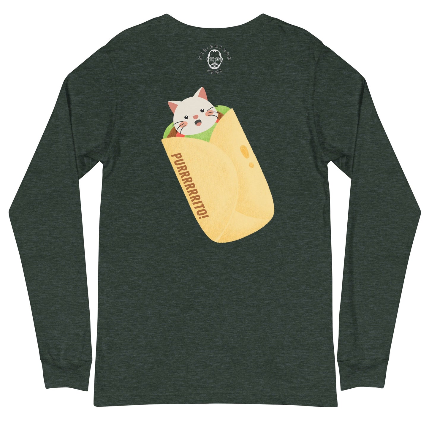 What do you call a cat in a blanket on Cinco De Mayo?-Long Sleeve Tee - Hil-arious Dads