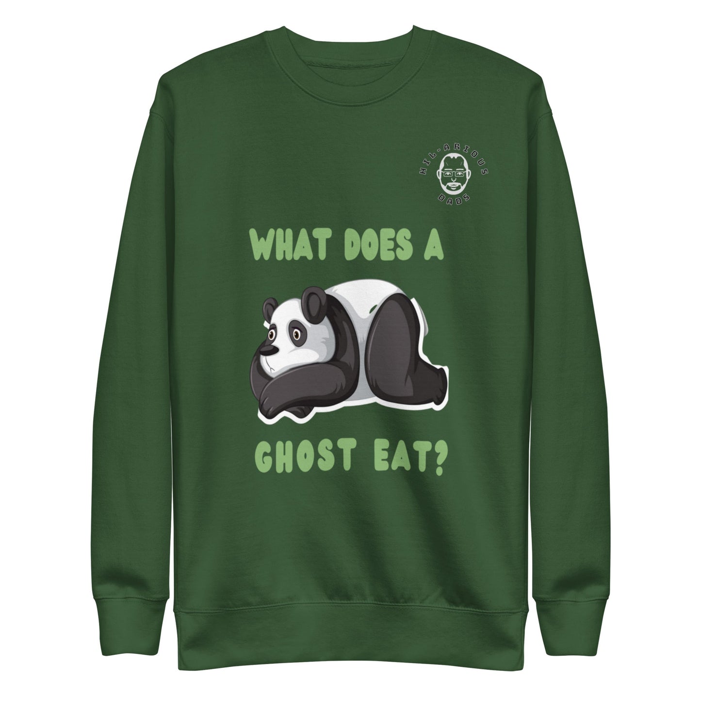 What does a panda ghost eat?-Sweatshirt - Hil-arious Dads